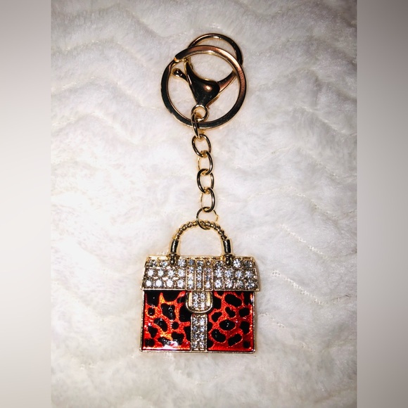 BAG CHARMS BLING CHEETAH PRINT NEW🔥 - Picture 6 of 10